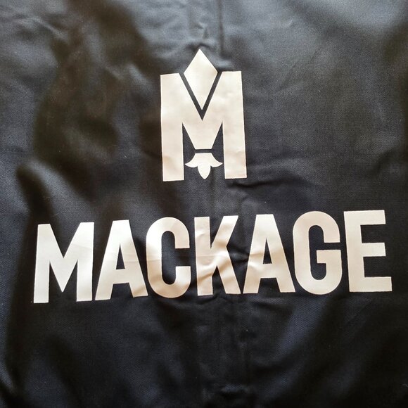 ADALI down coat with natural fur Signature Mackage Collar - Picture 2 of 6